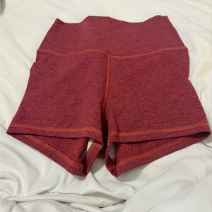 Fleo Red Heathered Bike Shorts